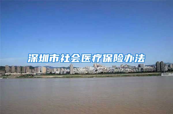 深圳市社会医疗保险办法