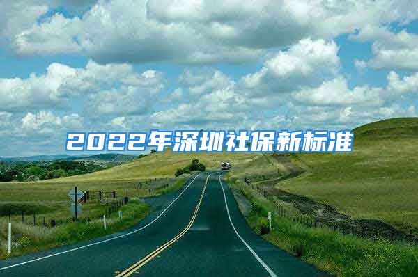 2022年深圳社保新标准