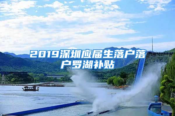 2019深圳应届生落户落户罗湖补贴