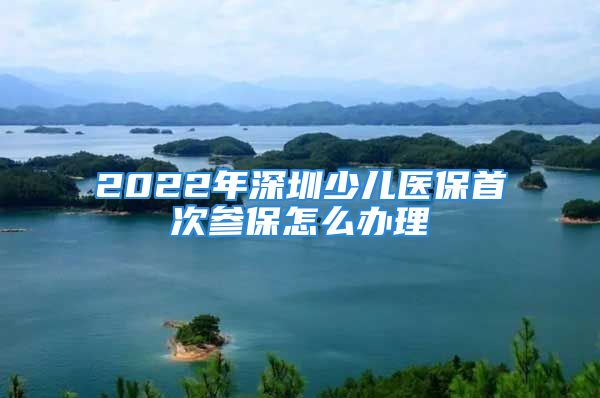 2022年深圳少儿医保首次参保怎么办理