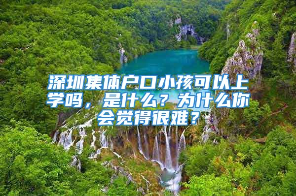 深圳集体户口小孩可以上学吗，是什么？为什么你会觉得很难？