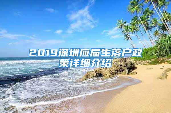 2019深圳应届生落户政策详细介绍