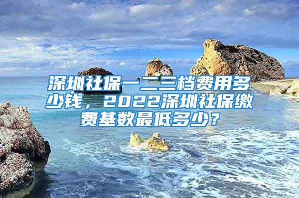 深圳社保一二三档费用多少钱，2022深圳社保缴费基数最低多少？