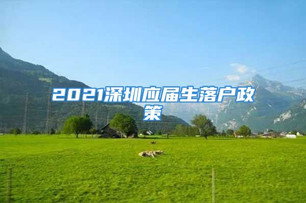 2021深圳应届生落户政策