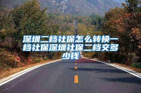 深圳二档社保怎么转换一档社保深圳社保二档交多少钱