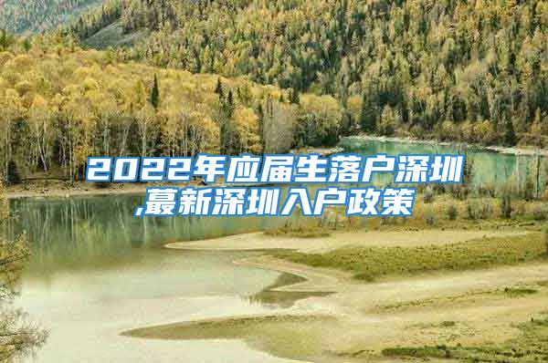 2022年应届生落户深圳,蕞新深圳入户政策