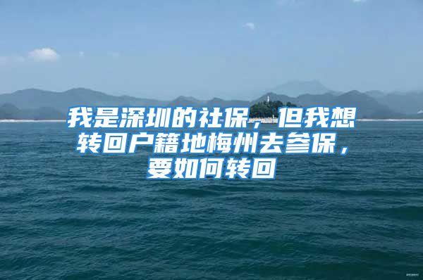 我是深圳的社保，但我想转回户籍地梅州去参保，要如何转回