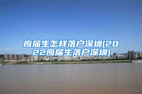 应届生怎样落户深圳(2022应届生落户深圳)