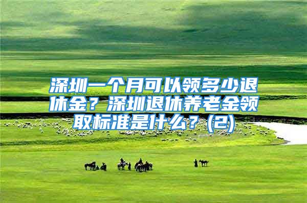 深圳一个月可以领多少退休金？深圳退休养老金领取标准是什么？(2)