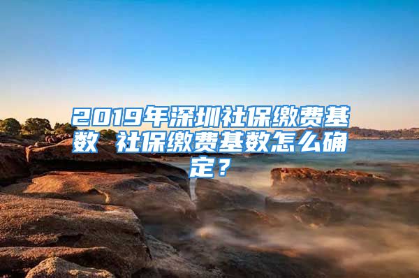 2019年深圳社保缴费基数 社保缴费基数怎么确定？