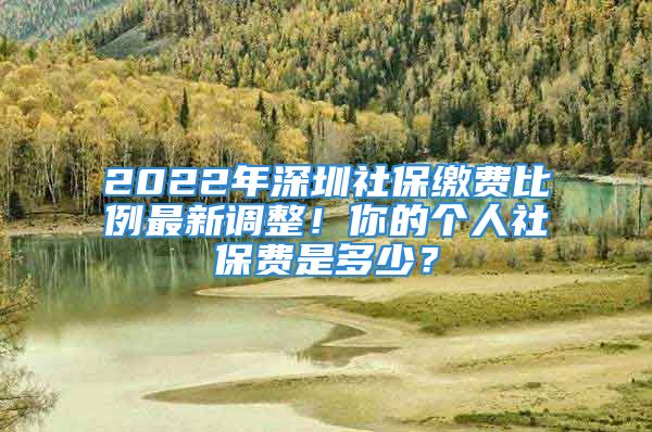 2022年深圳社保缴费比例最新调整！你的个人社保费是多少？