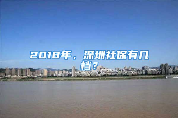 2018年，深圳社保有几档？