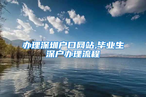 办理深圳户口网站,毕业生深户办理流程