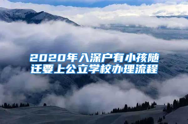 2020年入深户有小孩随迁要上公立学校办理流程