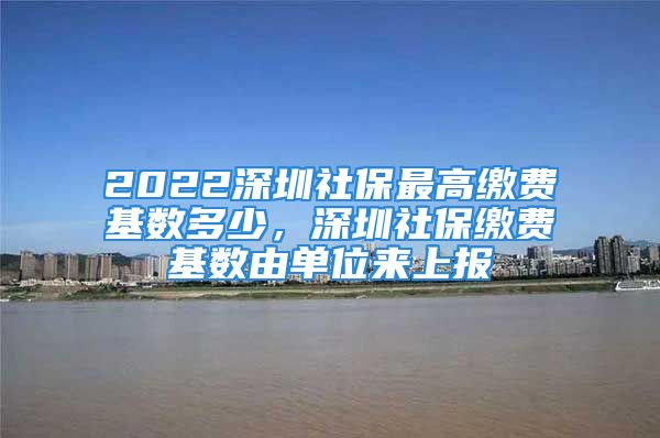 2022深圳社保最高缴费基数多少，深圳社保缴费基数由单位来上报