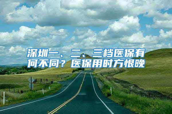 深圳一、二、三档医保有何不同？医保用时方恨晚