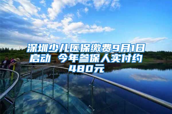 深圳少儿医保缴费9月1日启动 今年参保人实付约480元