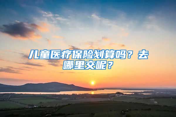 儿童医疗保险划算吗？去哪里交呢？