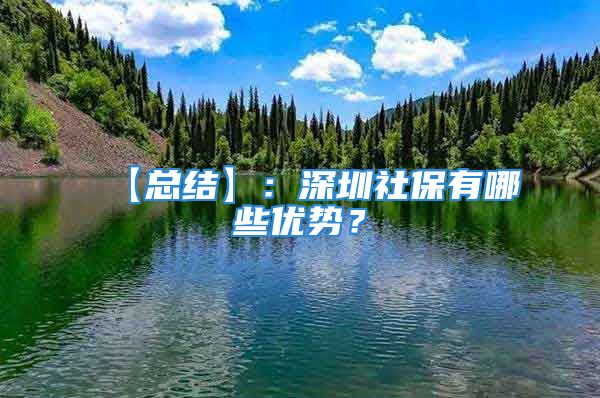 【总结】：深圳社保有哪些优势？