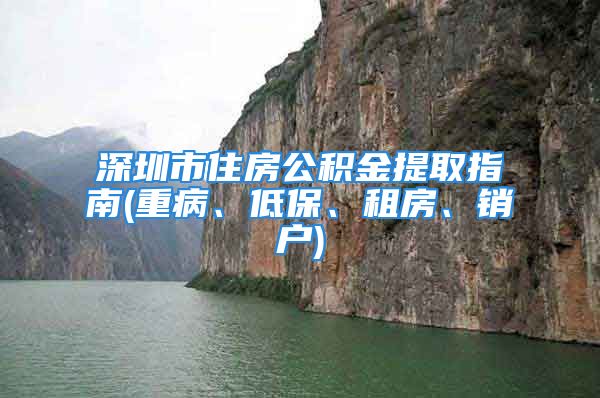 深圳市住房公积金提取指南(重病、低保、租房、销户)