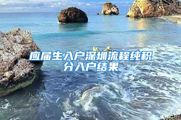 应届生入户深圳流程纯积分入户结果