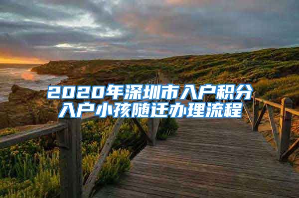 2020年深圳市入户积分入户小孩随迁办理流程