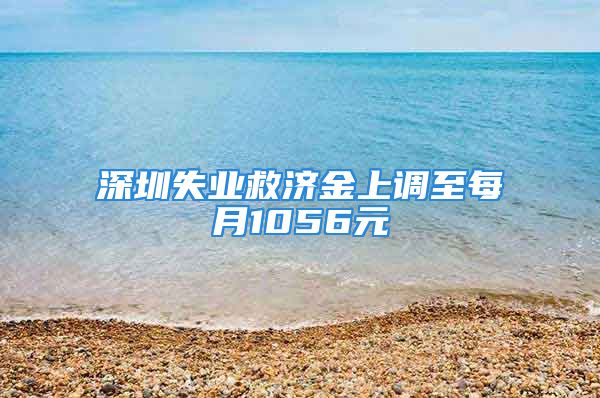 深圳失业救济金上调至每月1056元