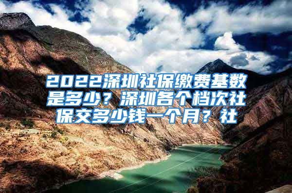 2022深圳社保缴费基数是多少？深圳各个档次社保交多少钱一个月？社