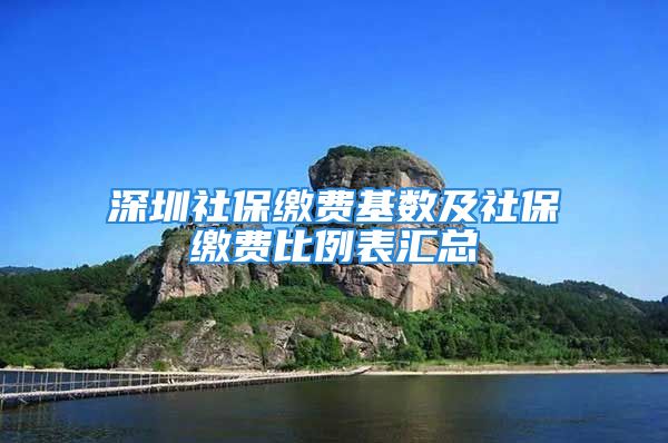 深圳社保缴费基数及社保缴费比例表汇总