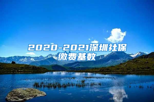 2020-2021深圳社保缴费基数