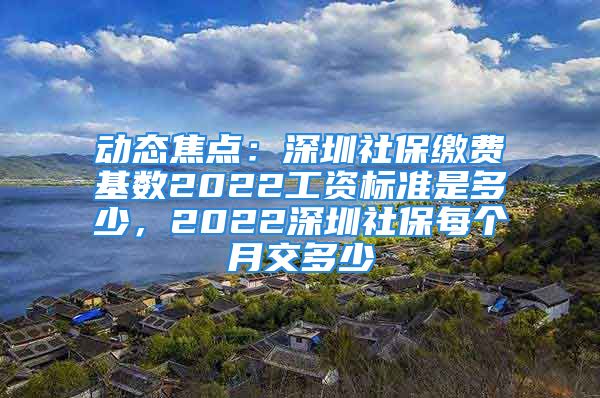 动态焦点：深圳社保缴费基数2022工资标准是多少，2022深圳社保每个月交多少