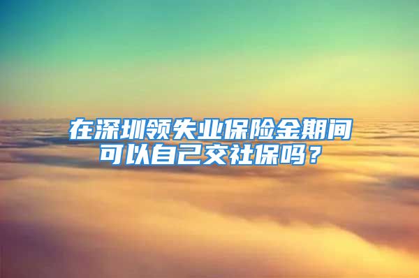 在深圳领失业保险金期间可以自己交社保吗？