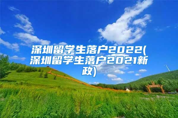 深圳留学生落户2022(深圳留学生落户2021新政)