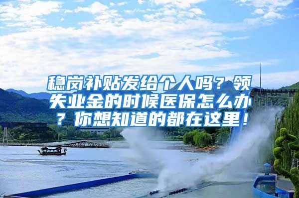 稳岗补贴发给个人吗？领失业金的时候医保怎么办？你想知道的都在这里！