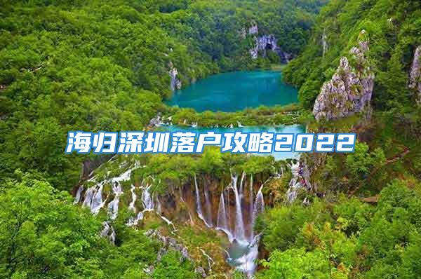 海归深圳落户攻略2022