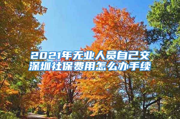 2021年无业人员自己交深圳社保费用怎么办手续