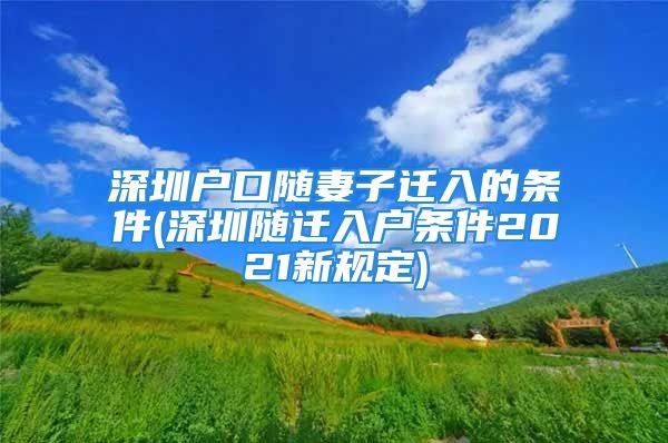 深圳户口随妻子迁入的条件(深圳随迁入户条件2021新规定)