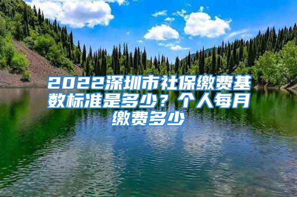 2022深圳市社保缴费基数标准是多少？个人每月缴费多少