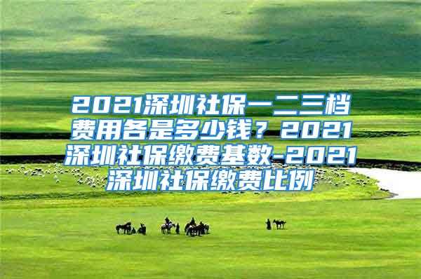 2021深圳社保一二三档费用各是多少钱？2021深圳社保缴费基数-2021深圳社保缴费比例