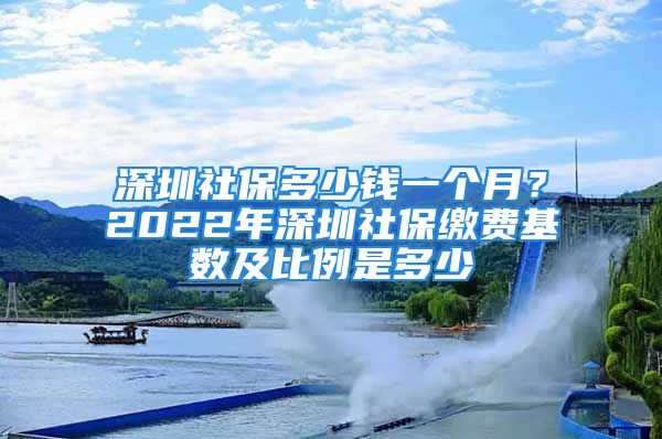 深圳社保多少钱一个月？2022年深圳社保缴费基数及比例是多少