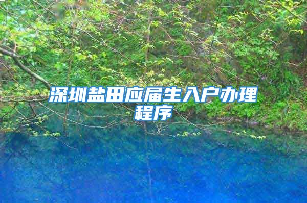 深圳盐田应届生入户办理程序