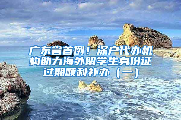 广东省首例！深户代办机构助力海外留学生身份证过期顺利补办（一）