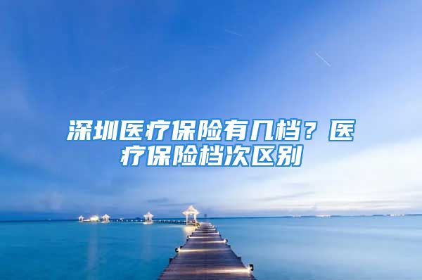 深圳医疗保险有几档？医疗保险档次区别