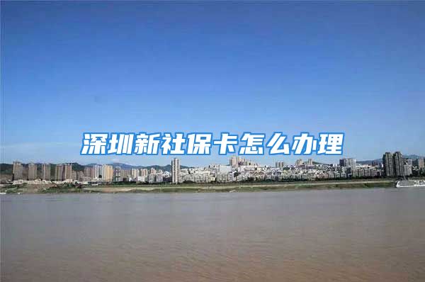 深圳新社保卡怎么办理