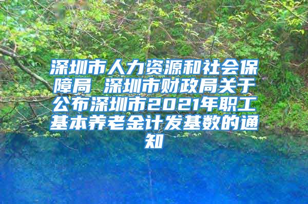 深圳市人力资源和社会保障局 深圳市财政局关于公布深圳市2021年职工基本养老金计发基数的通知