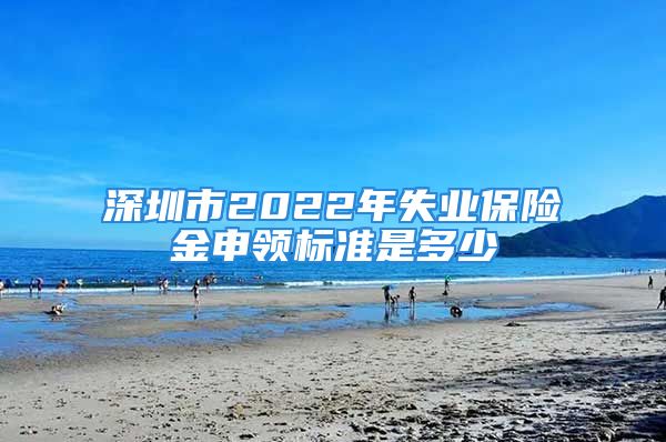 深圳市2022年失业保险金申领标准是多少