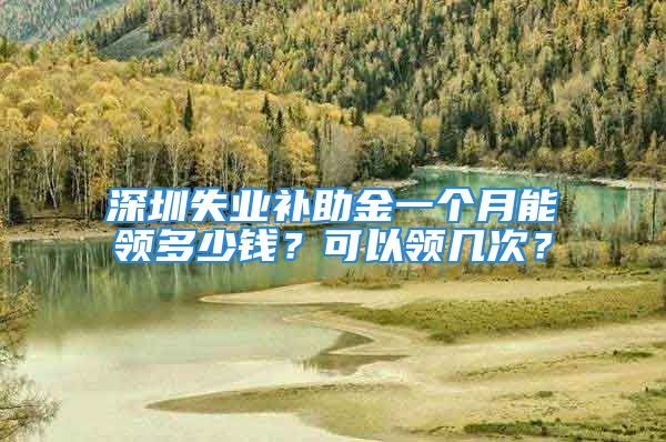 深圳失业补助金一个月能领多少钱？可以领几次？