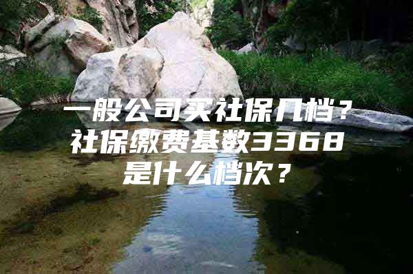 一般公司买社保几档？社保缴费基数3368是什么档次？