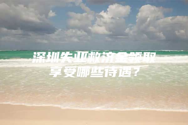 深圳失业救济金领取享受哪些待遇？