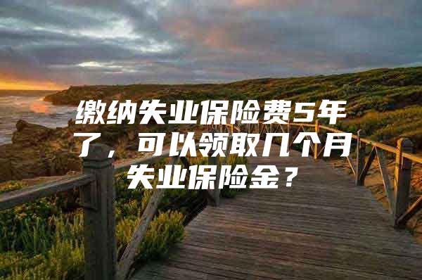 缴纳失业保险费5年了，可以领取几个月失业保险金？